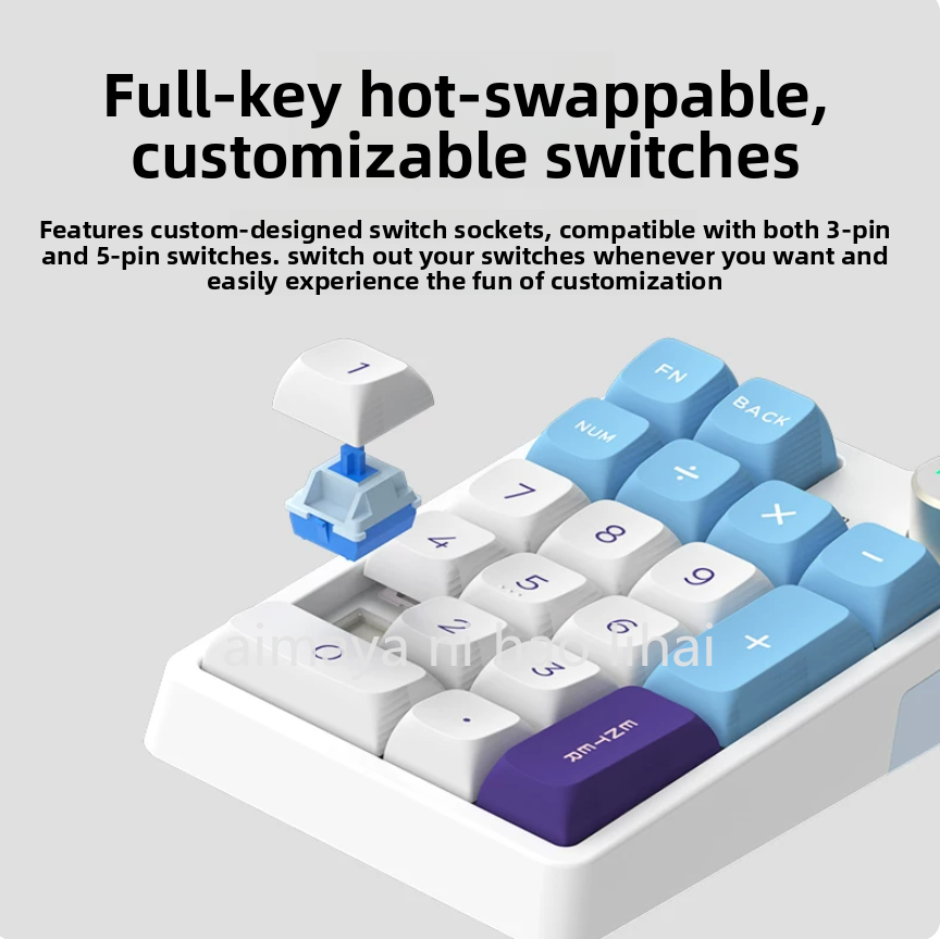 Gaming Keyboard Bluetooth - Kzzi K20 Mini Keypad Three Mode