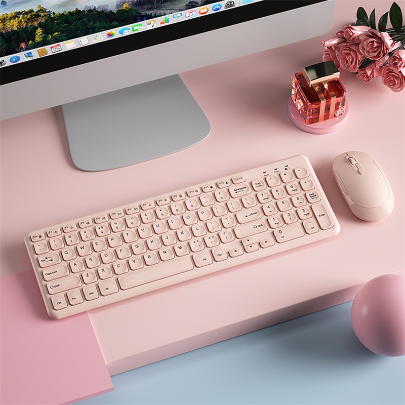 Gaming Keyboard Ergonomic - Fashion Wireless Keyboard and Mouse Combo