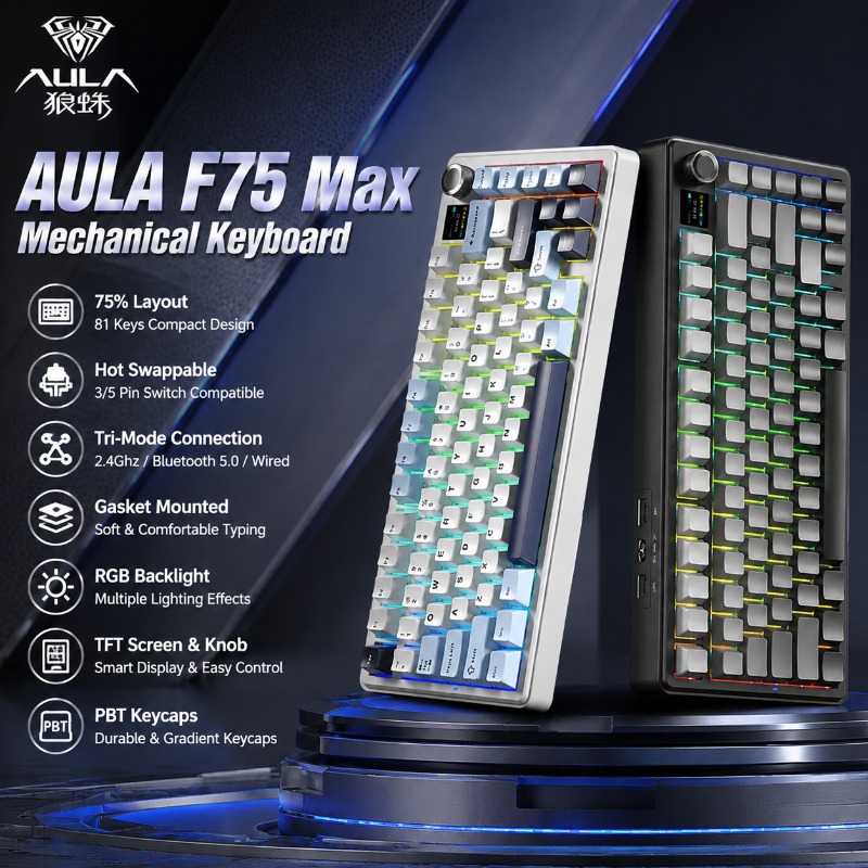 Gasket Mount Kit - AULA F75 Max Mechanical Keyboard 75%