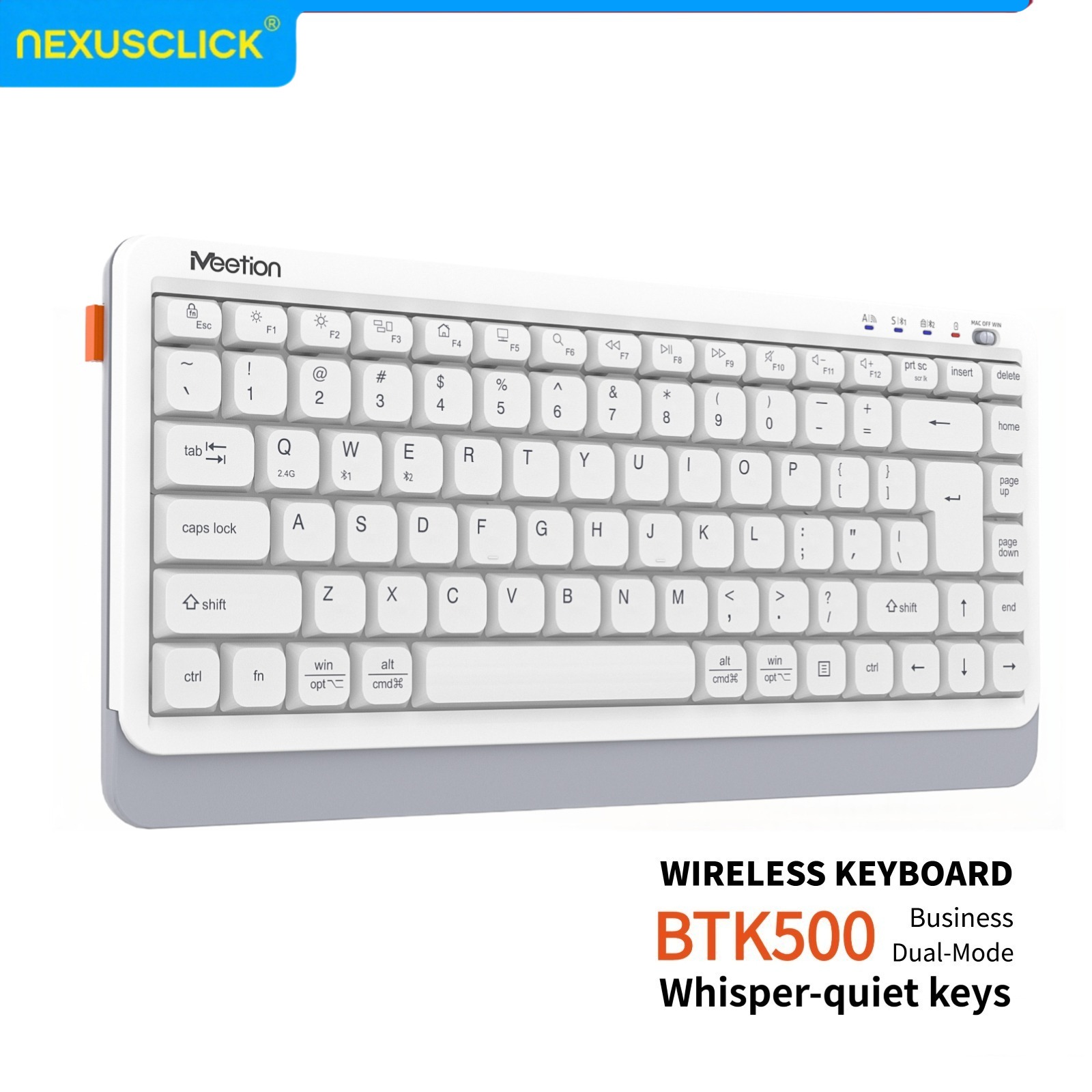 Gaming Keyboard That Is Quiet - NexusClick Quiet Ultra Slim Dual Mode