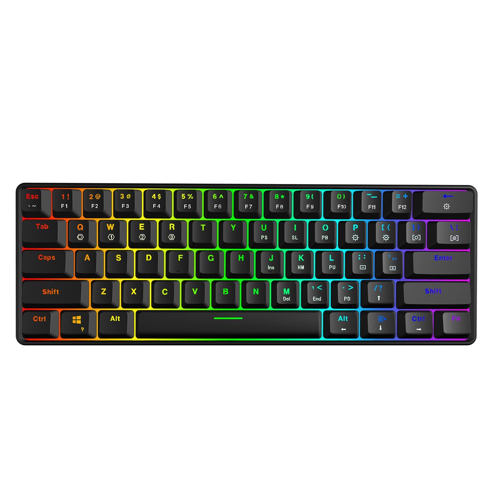 Gaming Keyboard Mini Mechanical - SKYLOONG GK61 Mini Portable 60% Gamer