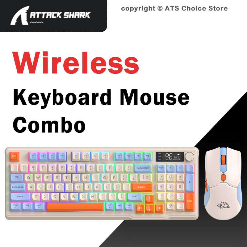 Gaming Keyboard And Mouse Combo - FREEWOLF T96 Wireless Keyboard Mouse Combo,