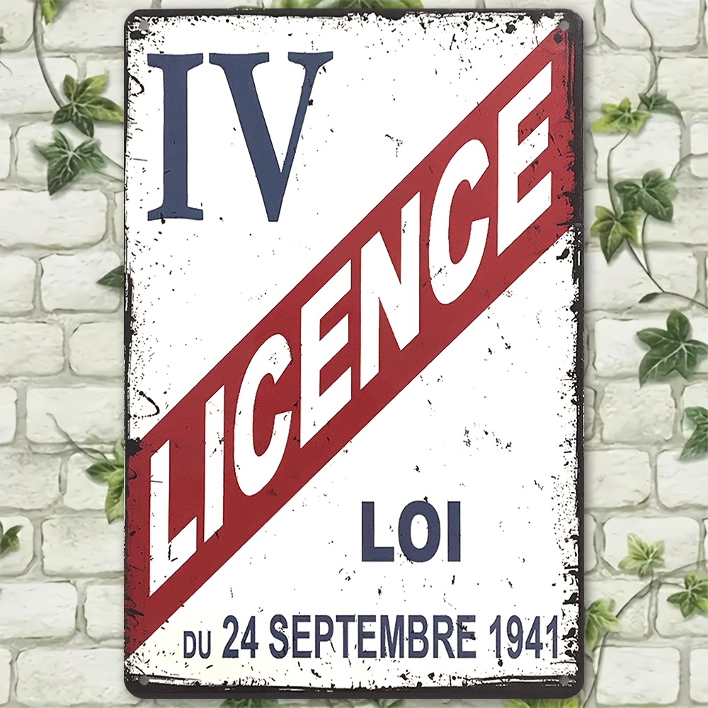 Brass Weight Plate - Vintage 1941 License IV Metal Sign