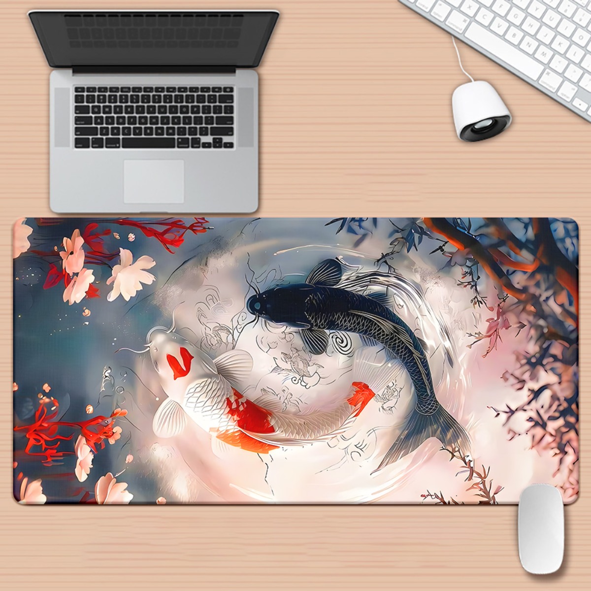 Gaming Keyboard Brand - Brand Koi Fish HD Printed Desk