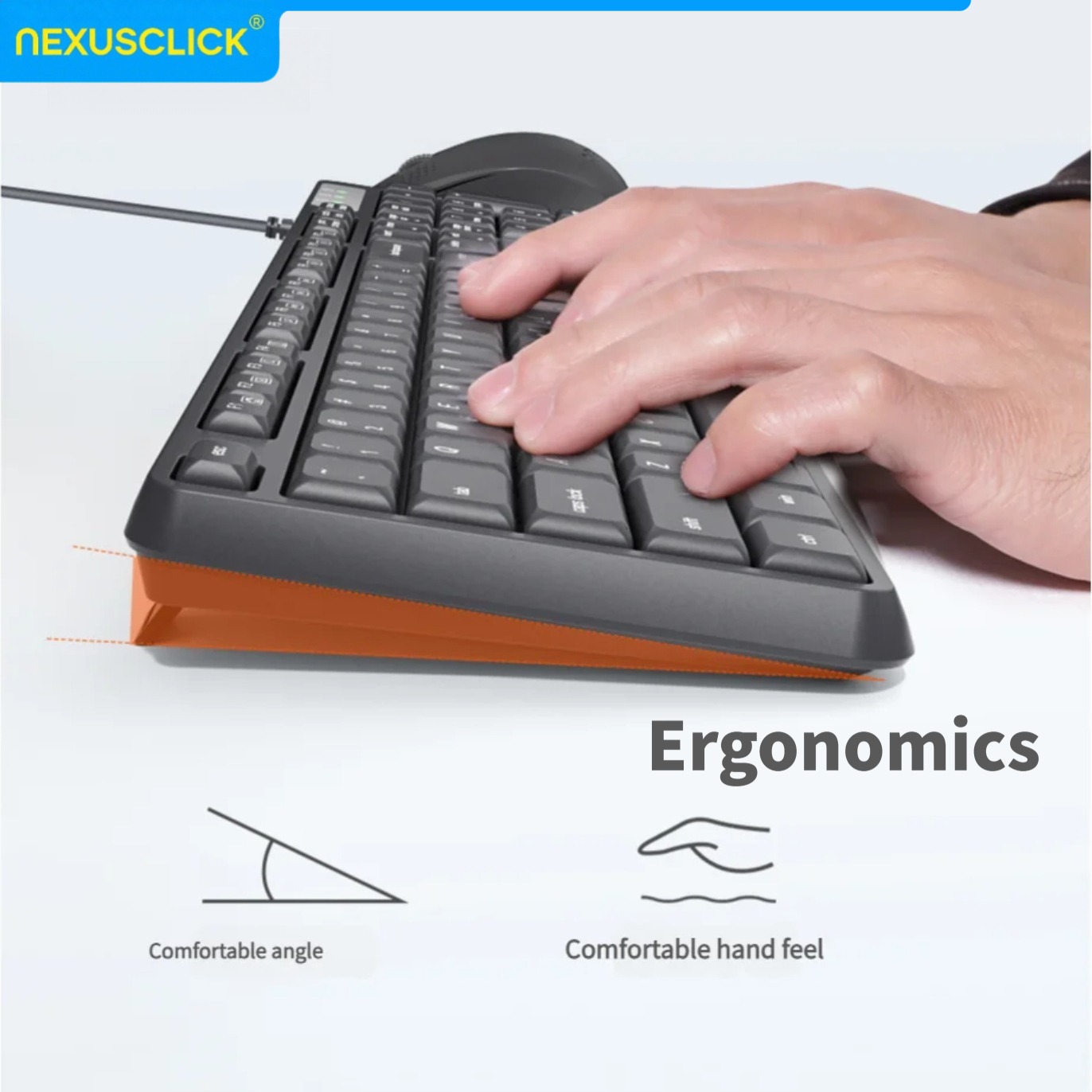 NexusClick Arabic English Wire - Gaming Keyboard That Is Quiet recension och pris