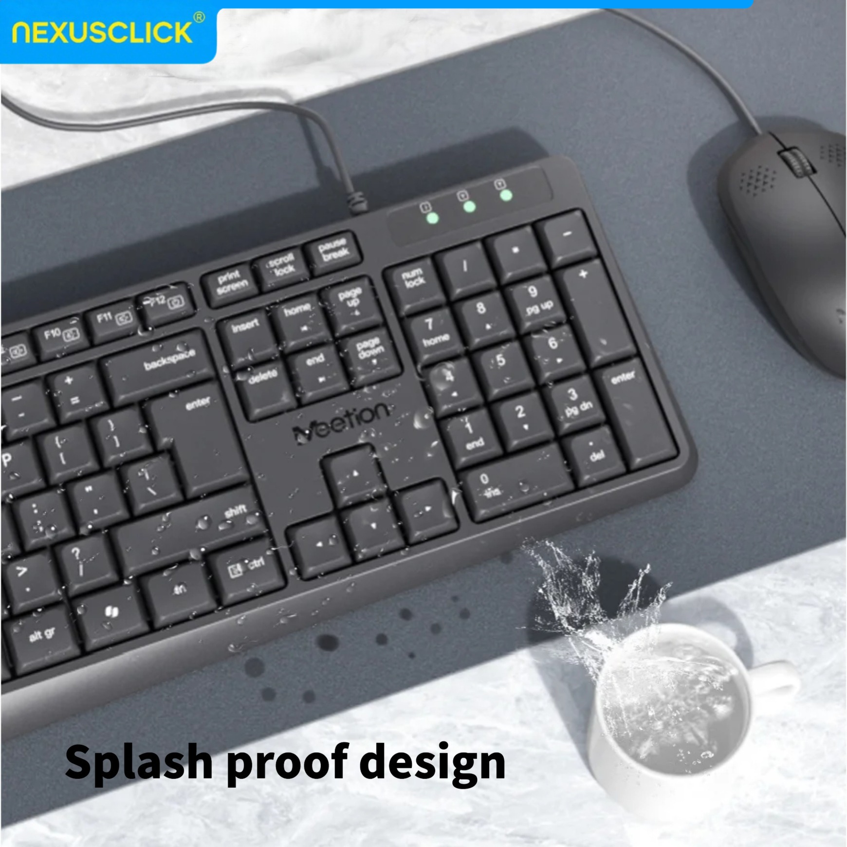 NexusClick Arabic English Wire - Gaming Keyboard That Is Quiet recension och pris