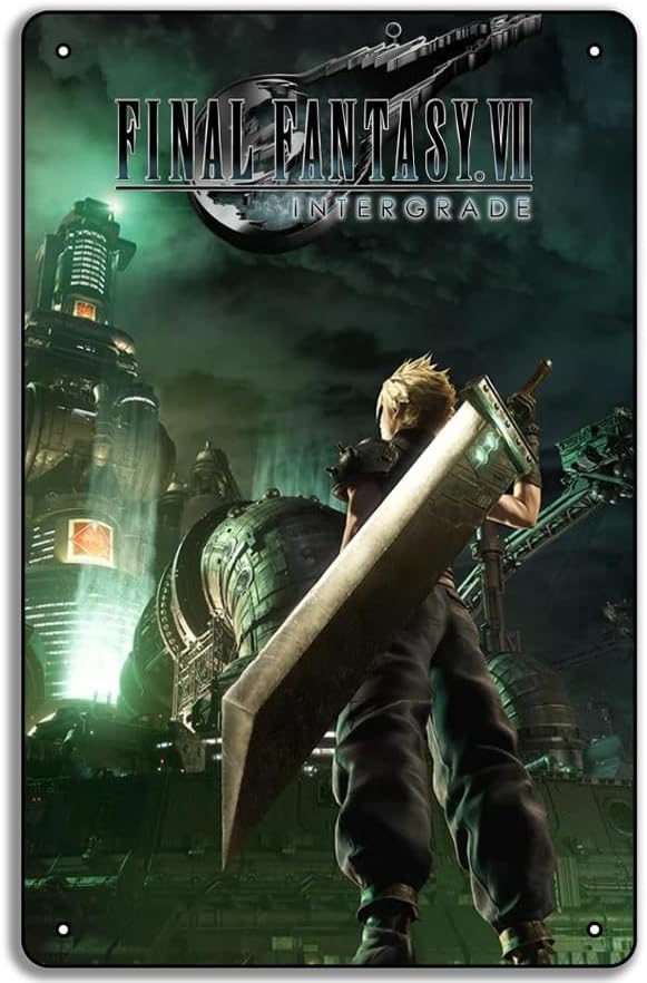 Final Fantasy VII Game Poster  - Brass Weight Plate recension och pris