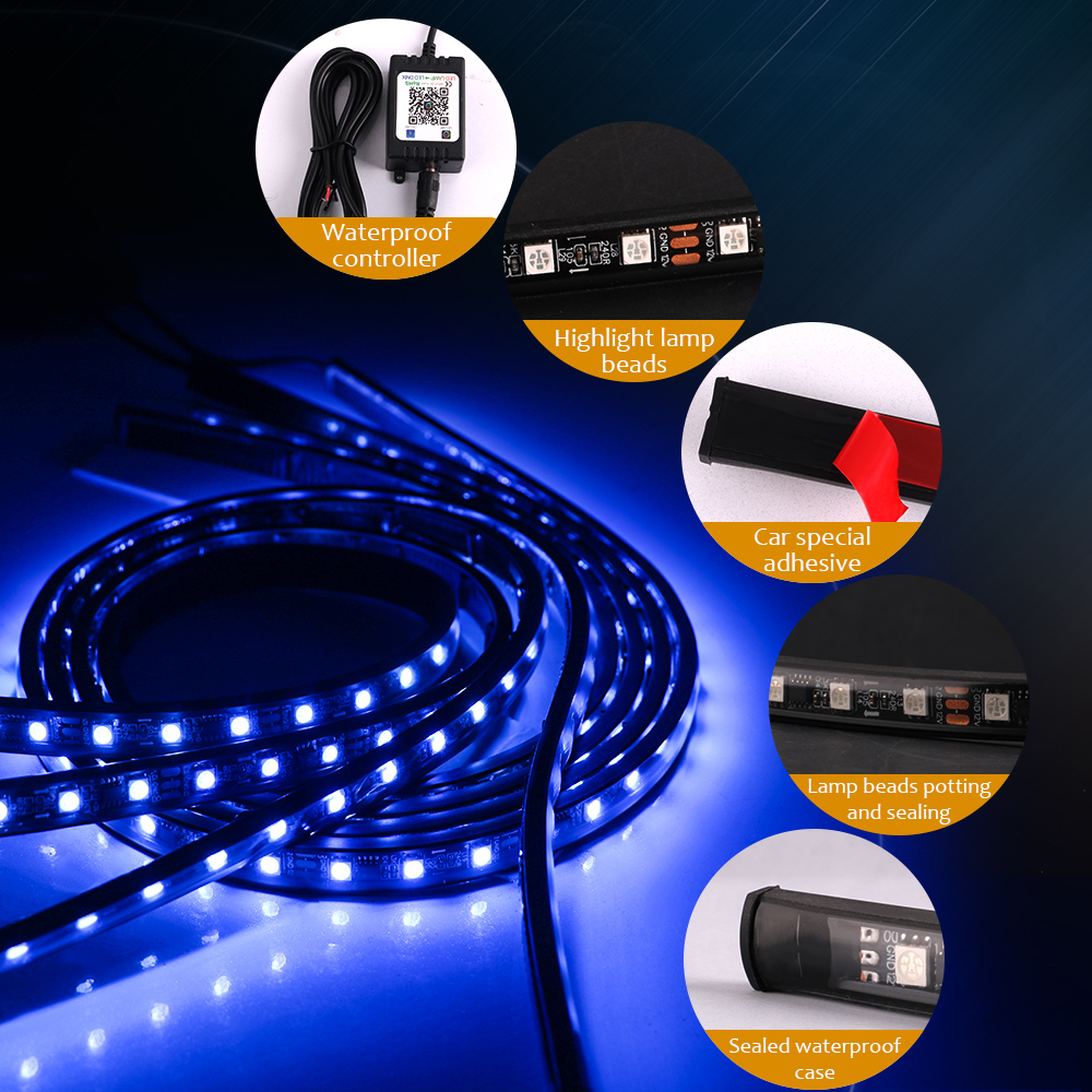 Car Underglow LED Lights Strip - Rgb Underglow Strip recension och pris