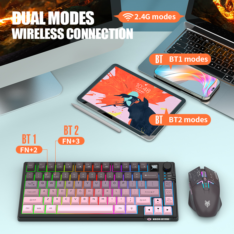 Dual-Mode 2.4G Bluetooth Wirel - Gaming Keyboard Bluetooth recension och pris