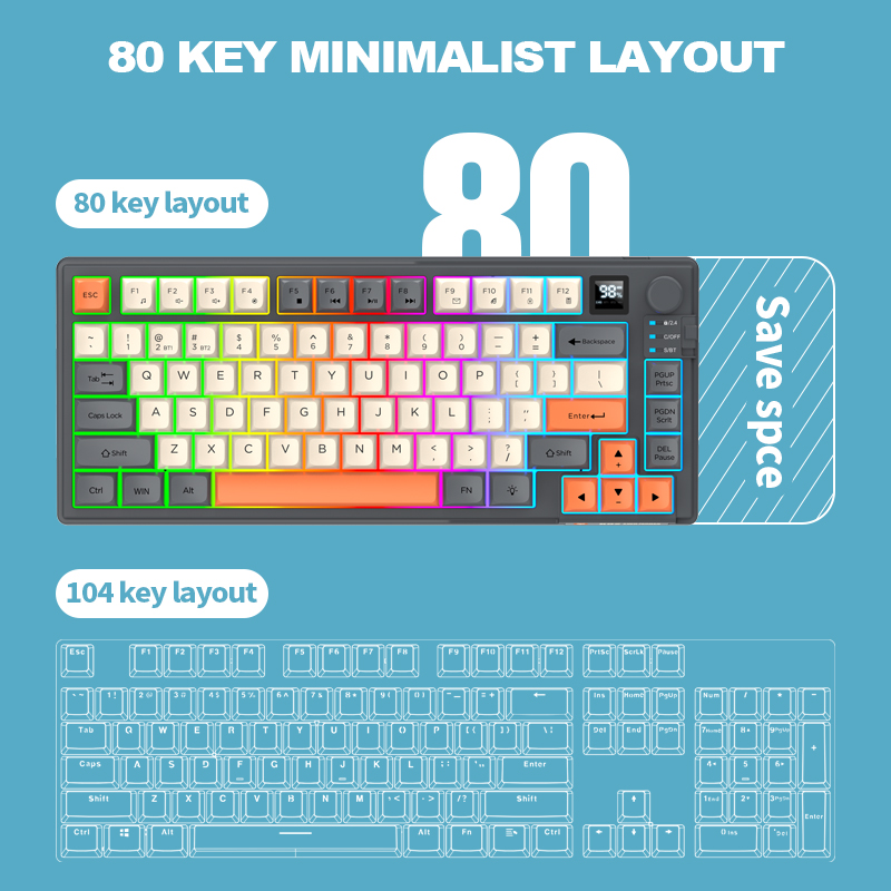 Dual-Mode 2.4G Bluetooth Wirel - Gaming Keyboard Bluetooth recension och pris