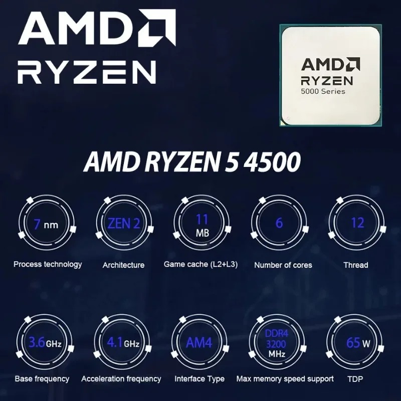 AMD Ryzen 5 4500 100% Brand Ne - Amd Cpu Ryzen 5 recension och pris