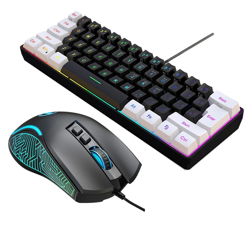 Keyboard and Mouse 60% Compute - Gaming Keyboard Ergonomic recension och pris