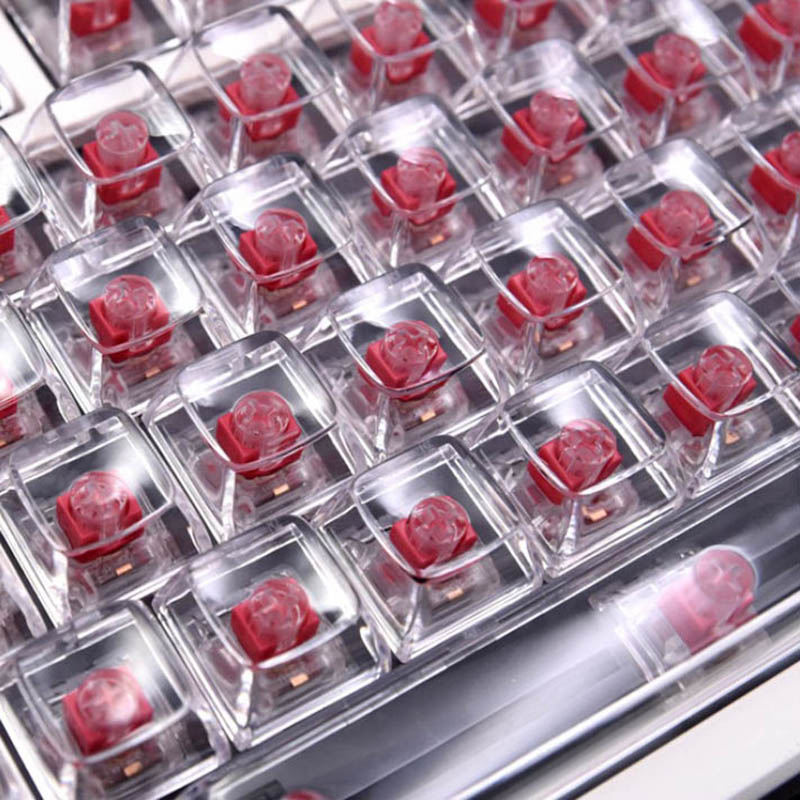 132 Keys Crystal Transparent K - Keyboard Gaming Black recension och pris