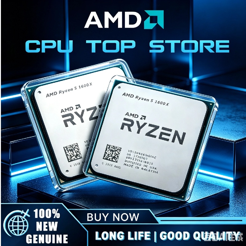 AMD Ryzen 5 1600X Original New - Amd Cpu Ryzen 5 recension och pris