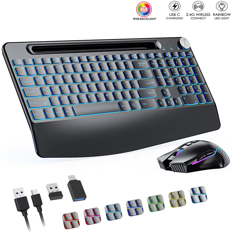 2.4G&Type-C Wireless Keyboard  - Gaming Keyboard Ergonomic recension och pris