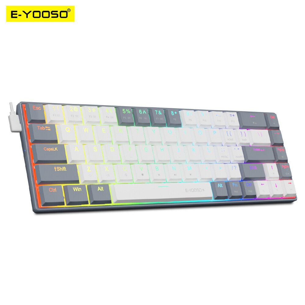 E-YOOSO A68 RGB Mini Slim USB  - Gaming Keyboard Mobile recension och pris