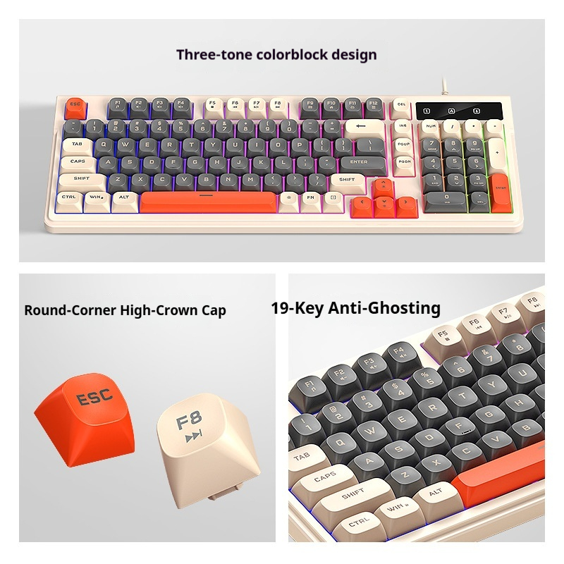 Quiet 98 Keys Gaming Keyboard  - Gaming Keyboard That Is Quiet recension och pris