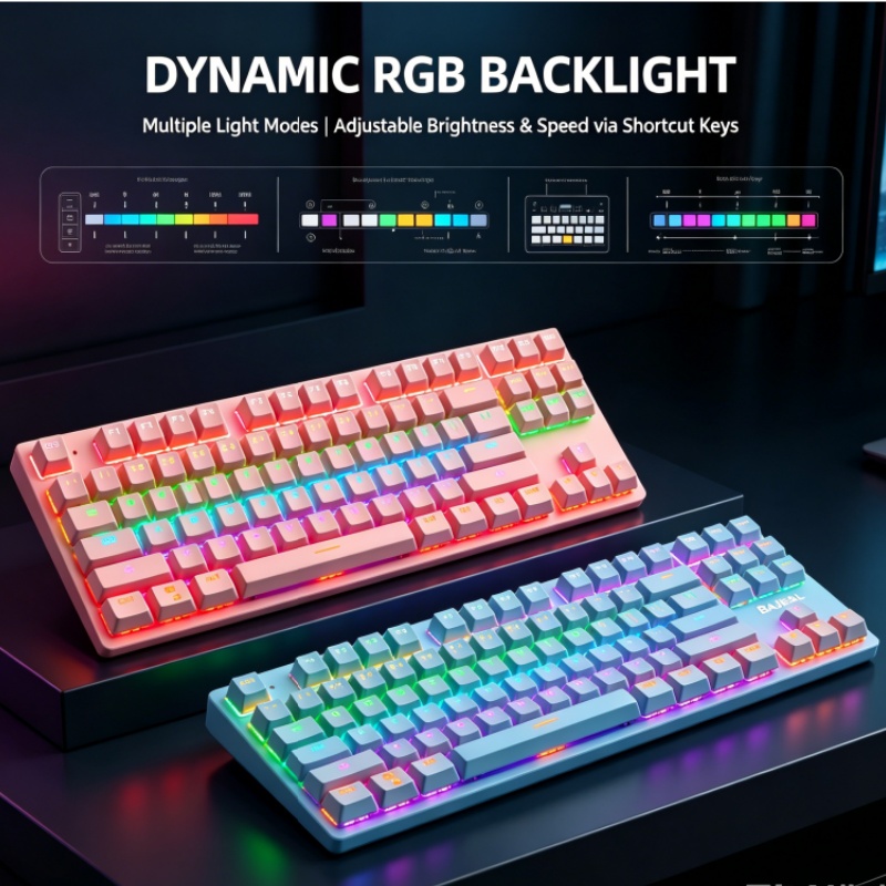 BAJEAL K300 87-Key Wired Mecha - Gaming Keyboard K300 recension och pris
