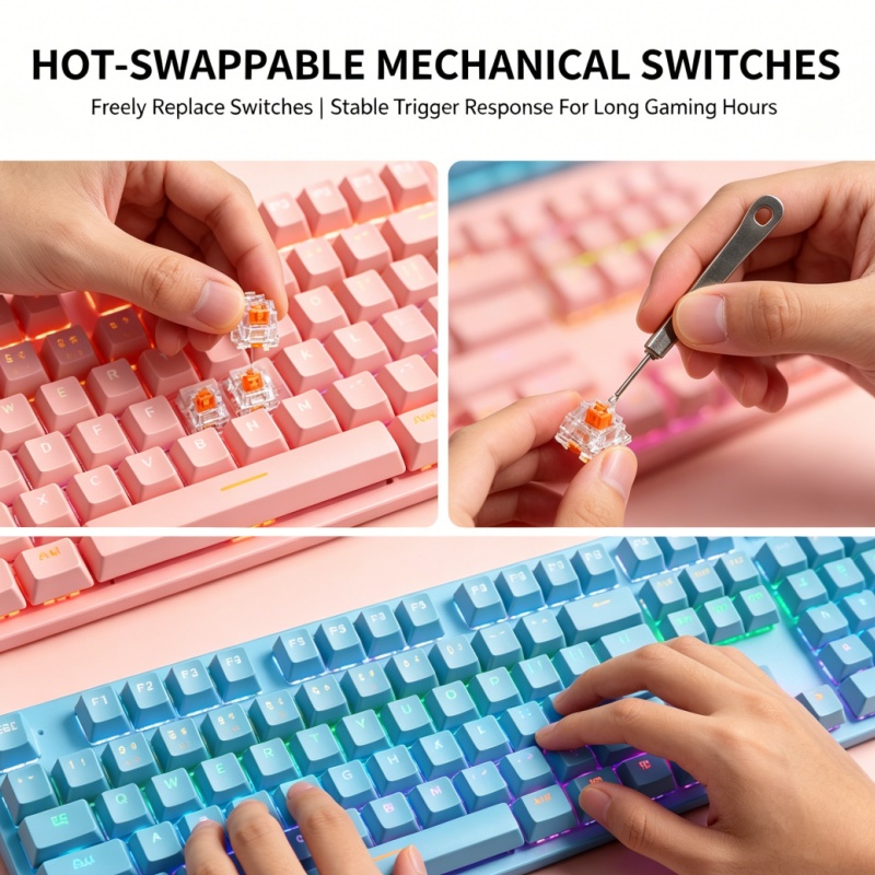 BAJEAL K300 87-Key Wired Mecha - Gaming Keyboard K300 recension och pris