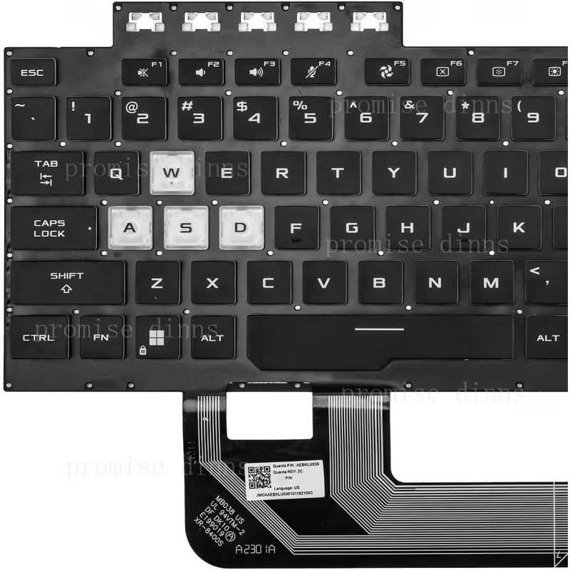 M   US Keyboard for Asus TUF G - Gaming Keyboard Asus recension och pris
