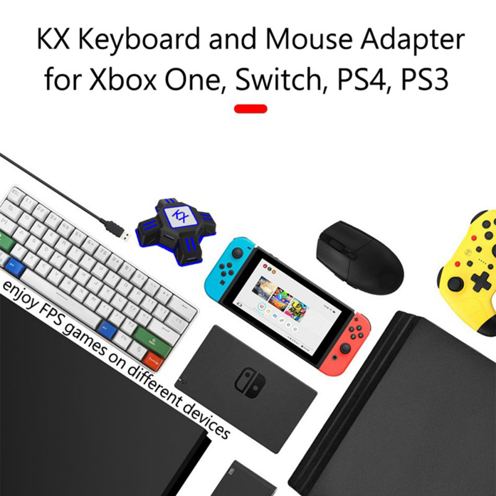 KX Adapter for PS4 Controller  - Gaming Keyboard And Mouse For Xbox recension och pris