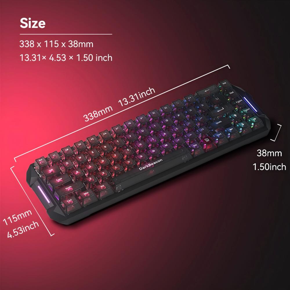 DarkBeacon Blade 68 Wired Sile - Gaming Keyboard That Is Quiet recension och pris