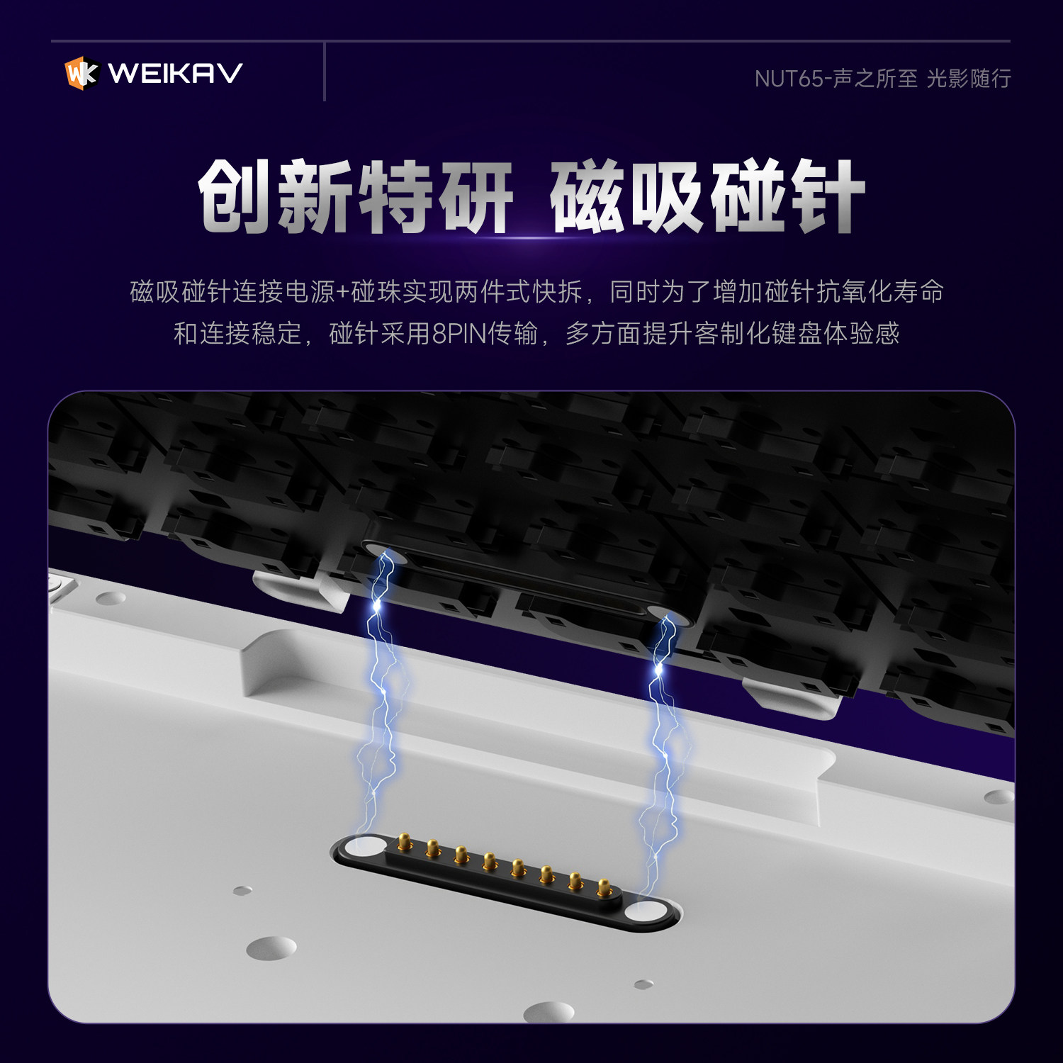 New Weikav Nut65 Aluminum Mech - Gaming Keyboard Bluetooth recension och pris