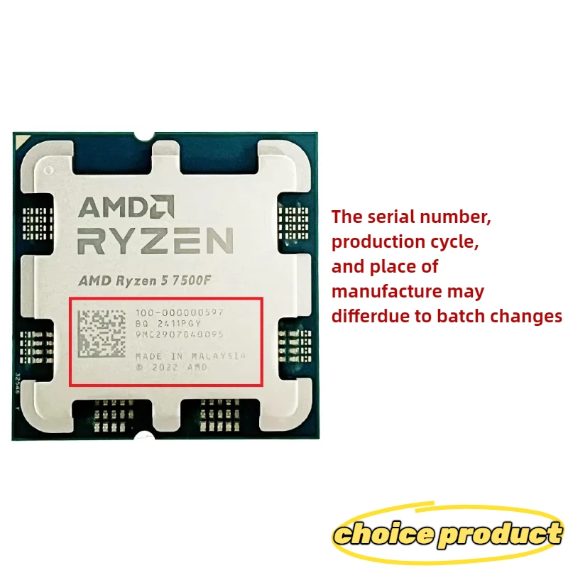 AMD Ryzen 5 7500F 3.7GHz 6 Cor - Amd Cpu Ryzen 5 recension och pris