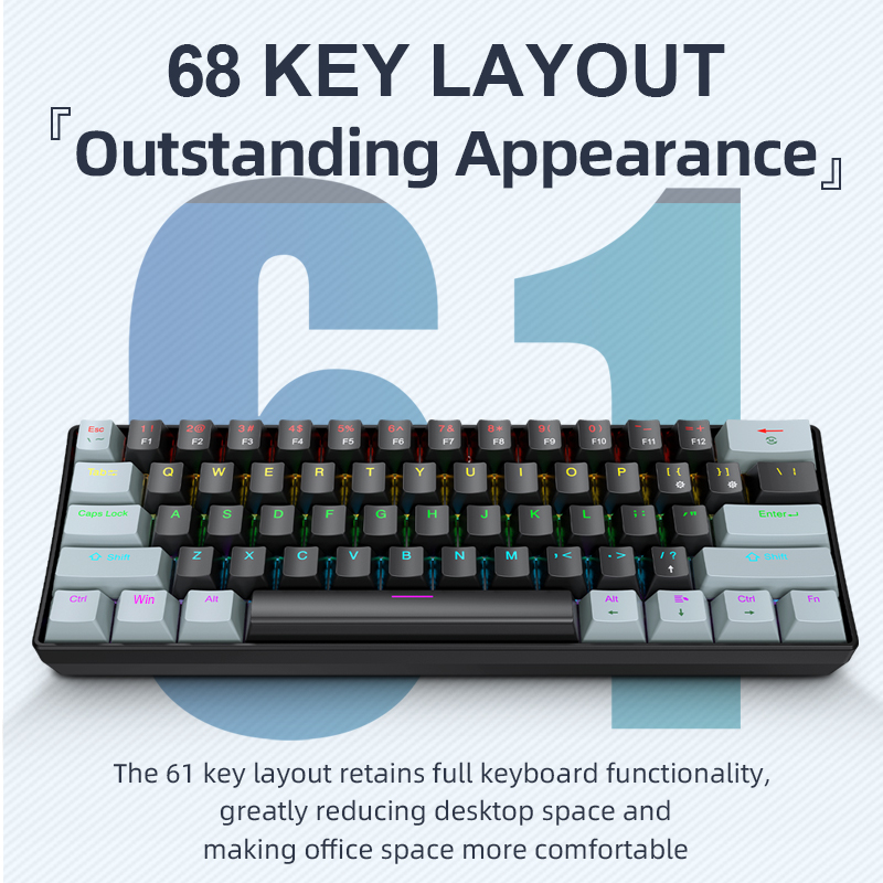 APAYADO K61 Mini Mechanical Ke - Gaming Keyboard And Mouse For Xbox recension och pris