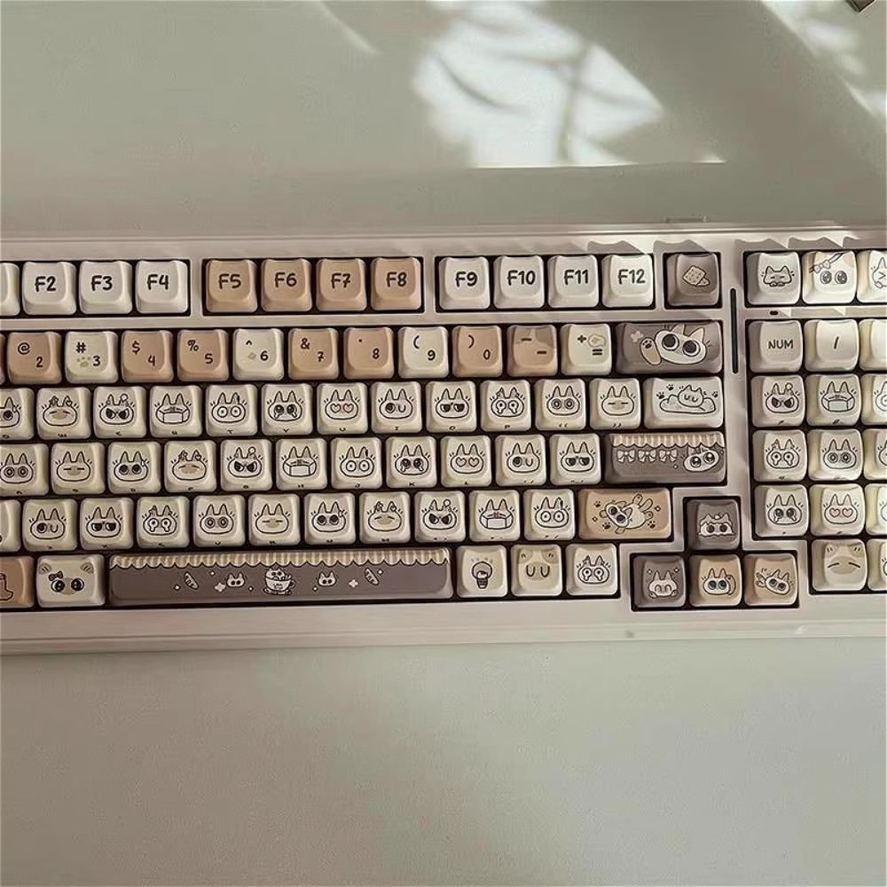 Cute Cat Keycap MAO Profile PB - Gaming Keyboard Tkl recension och pris