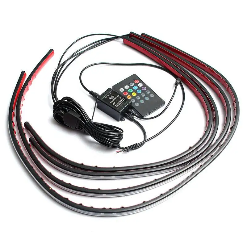 4x Waterproof RGB 5050 SMD Fle - Rgb Underglow Strip recension och pris