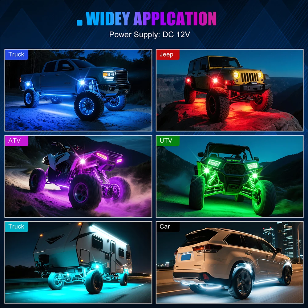 Symphony LED Car Underglow Lig - Rgb Underglow Strip recension och pris