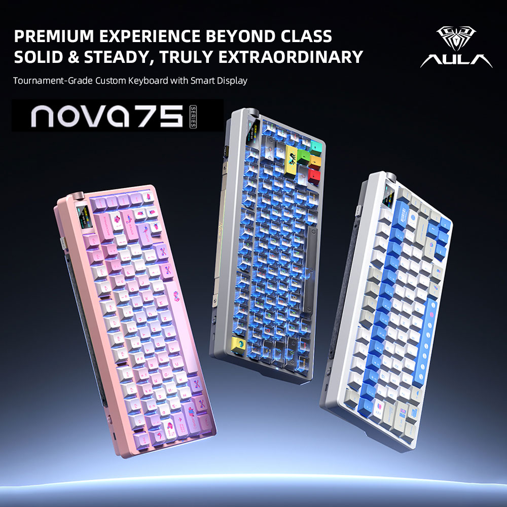 New AULA NOVA75 Wireless Mecha - Gaming Keyboard Mini Mechanical recension och pris