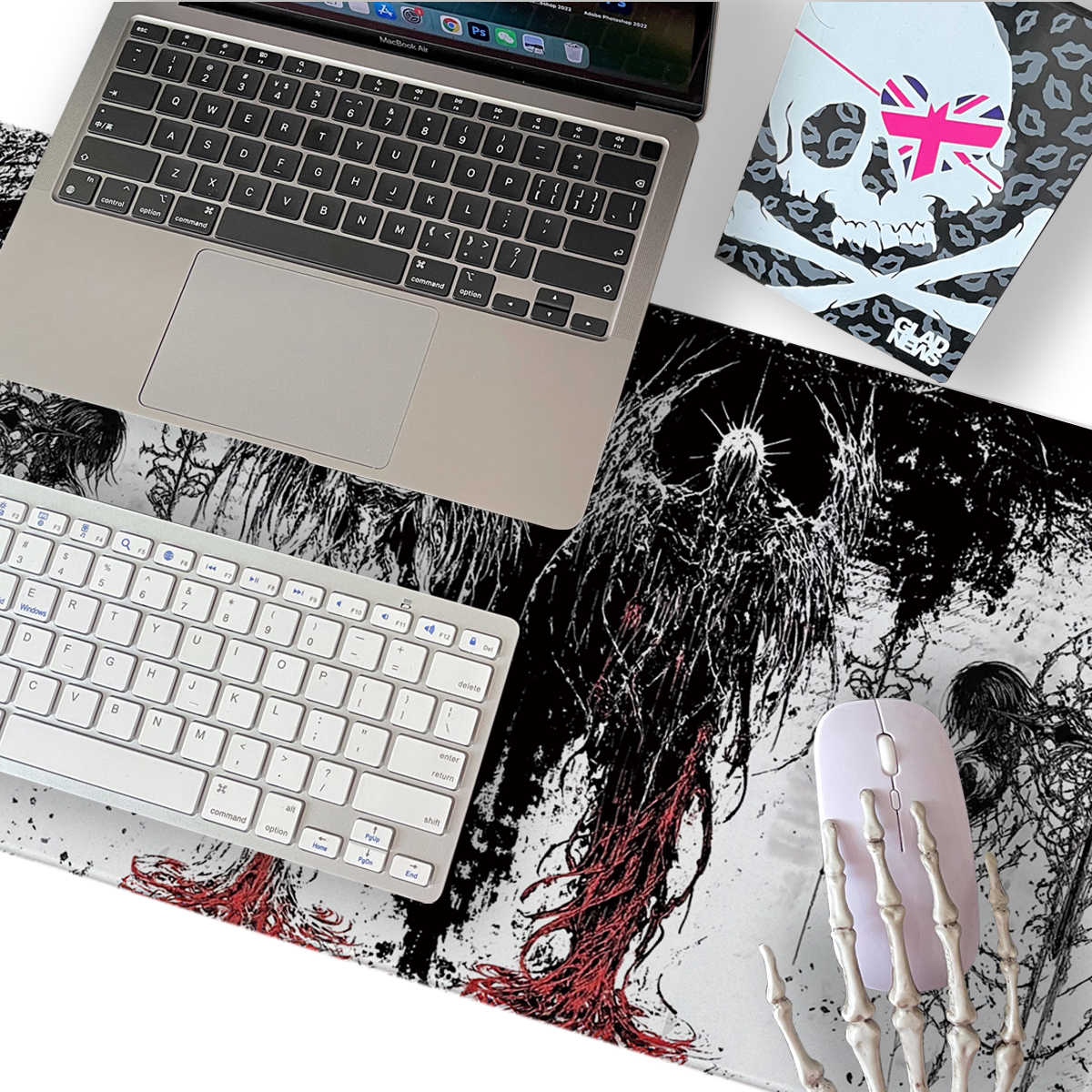 Dark Angel Art Design Large Si - Keyboard Gaming Black recension och pris