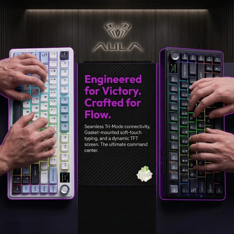 AULA F75 Max Mechanical Keyboa - Gasket Mount Kit recension och pris