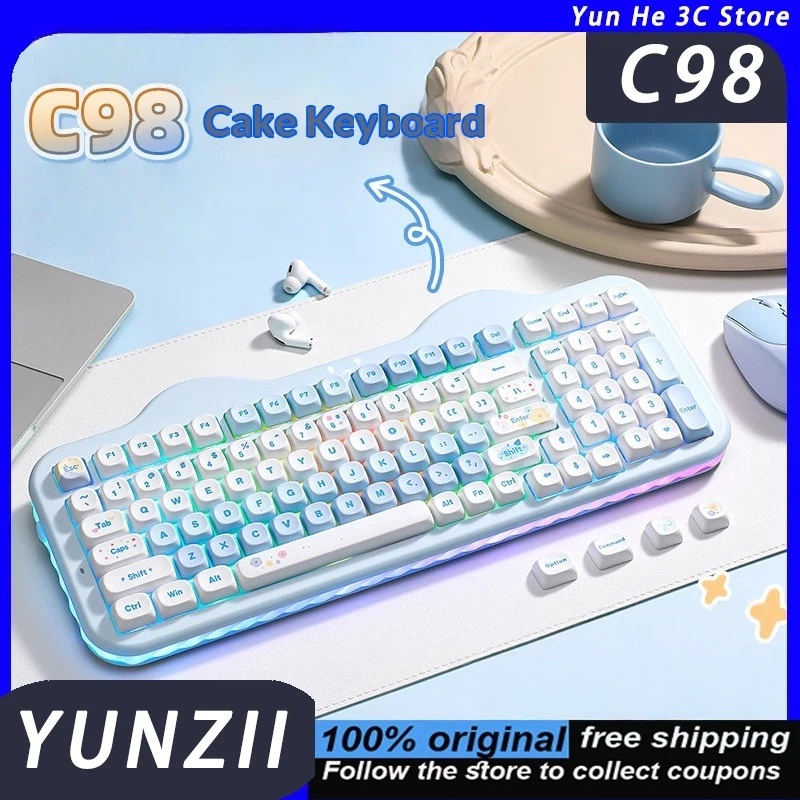YUNZII C98 Keyboard Tri-mode Q - Gaming Keyboard That Is Quiet recension och pris