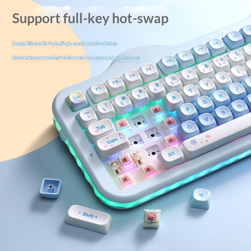 YUNZII C98 Keyboard Tri-mode Q - Gaming Keyboard That Is Quiet recension och pris