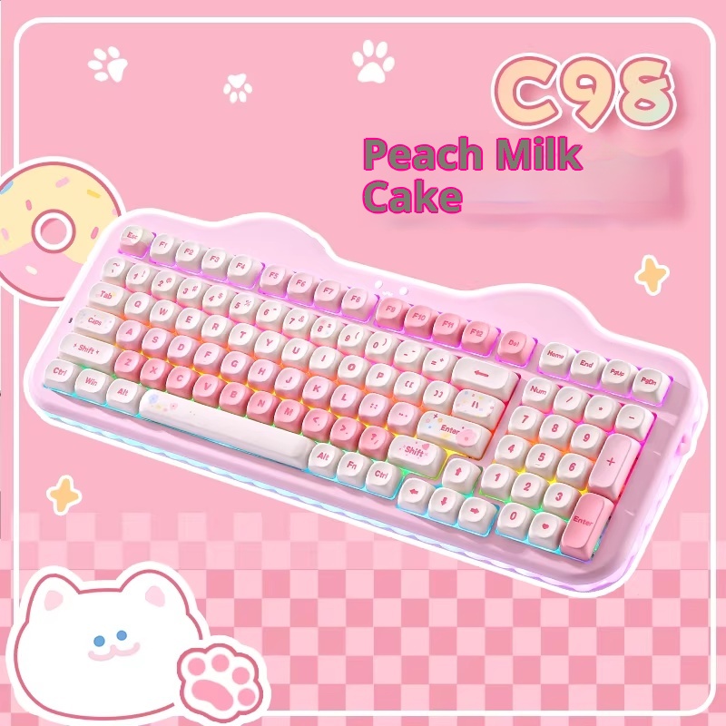 YUNZII C98 Keyboard Tri-mode Q - Gaming Keyboard That Is Quiet recension och pris