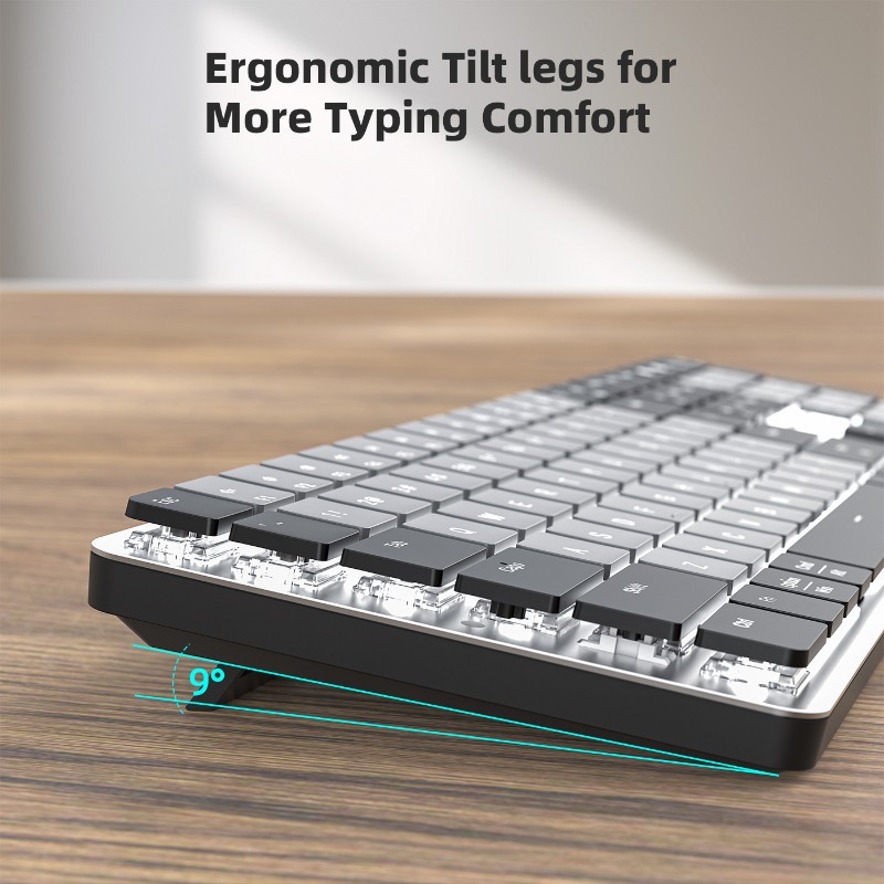 Bluetooth Dual-Mode Ultra-Thin - Gaming Keyboard That Is Quiet recension och pris