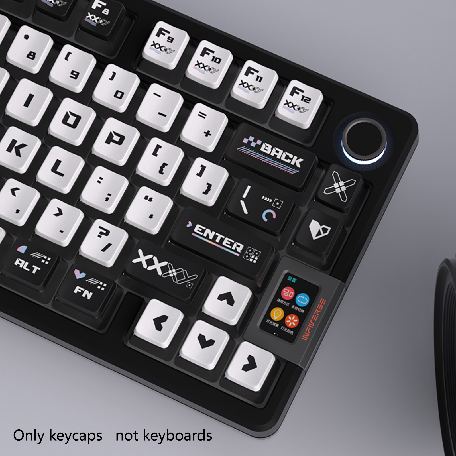 122 Keys Black White Pudding T - Keyboard Gaming Black recension och pris