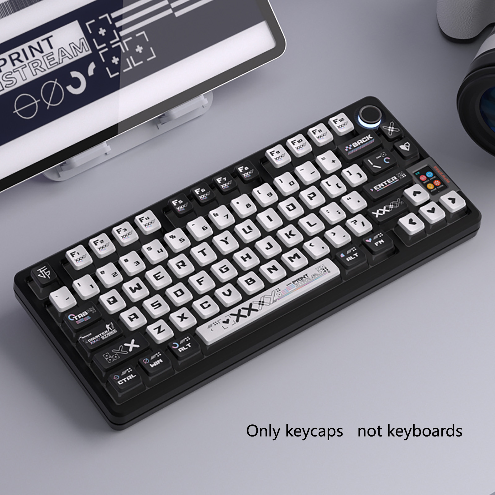 122 Keys Black White Pudding T - Keyboard Gaming Black recension och pris