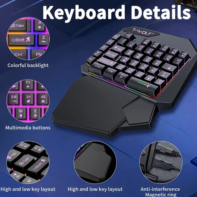 2 In1 Gaming Keyboard and Mous - Gaming Keyboard And Mouse For Xbox recension och pris