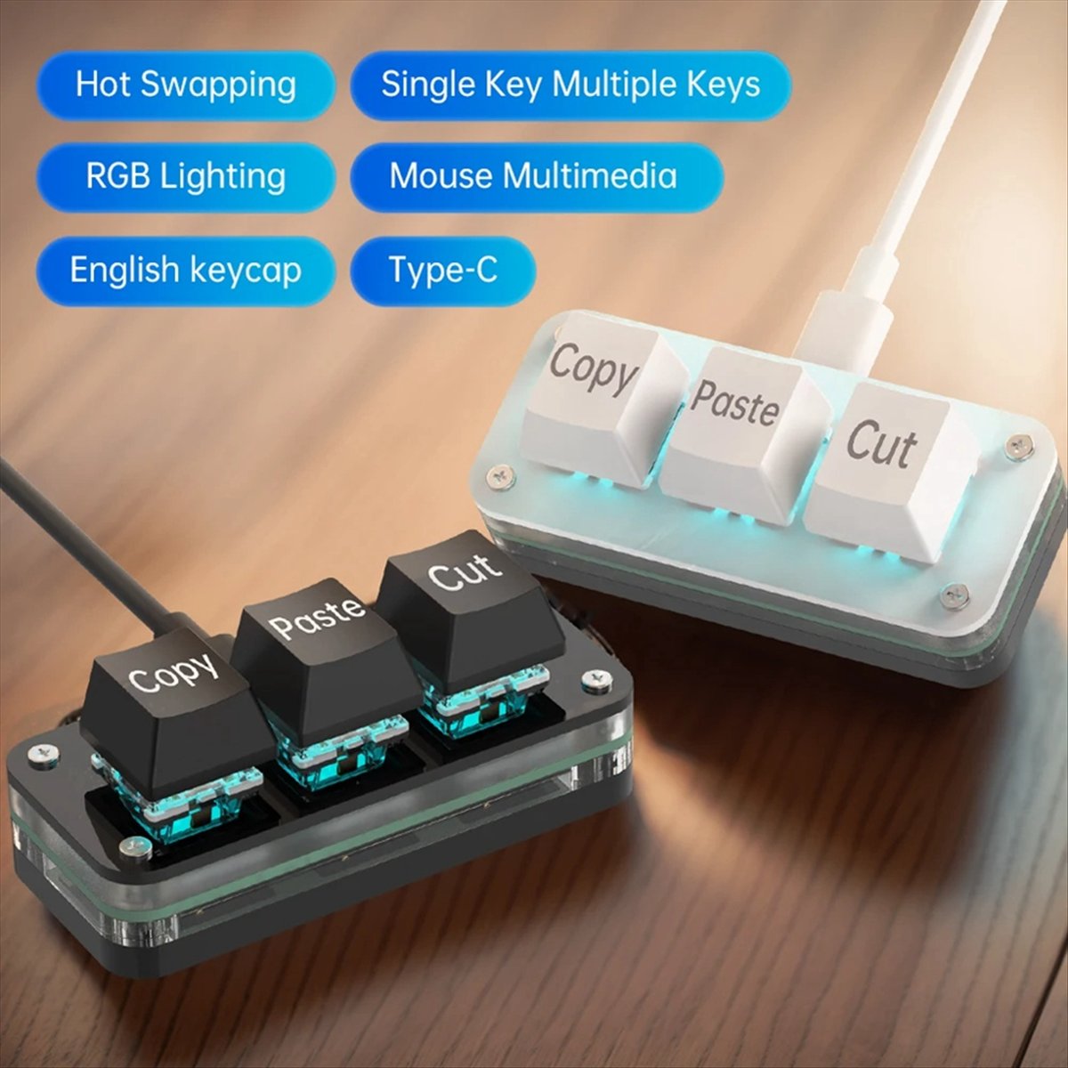 doyou 3 Keys Macro Programming - Keyboard Gaming Black recension och pris