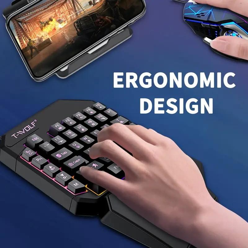 FocusOnPC TF900 2-in-1 Mobile  - Gaming Keyboard Mini Mechanical recension och pris