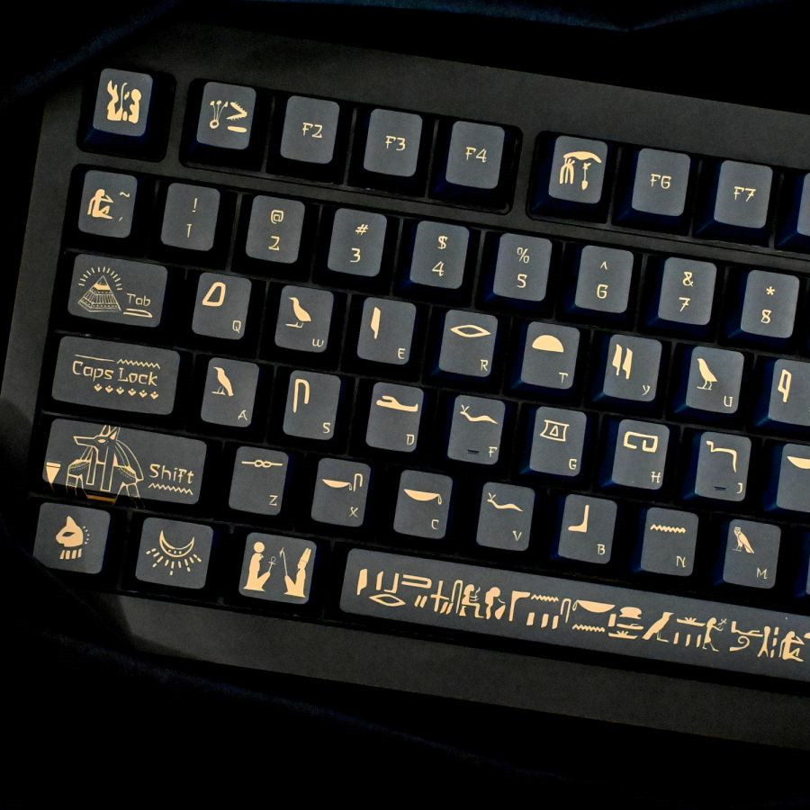142 Keys Pharaoh Keycap PBT Ma - Keyboard Gaming Black recension och pris
