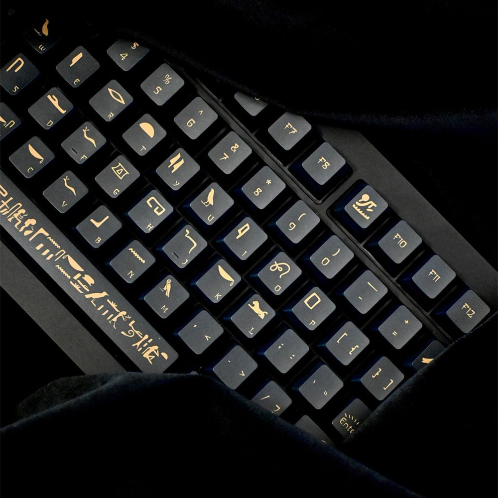 142 Keys Pharaoh Keycap PBT Ma - Keyboard Gaming Black recension och pris