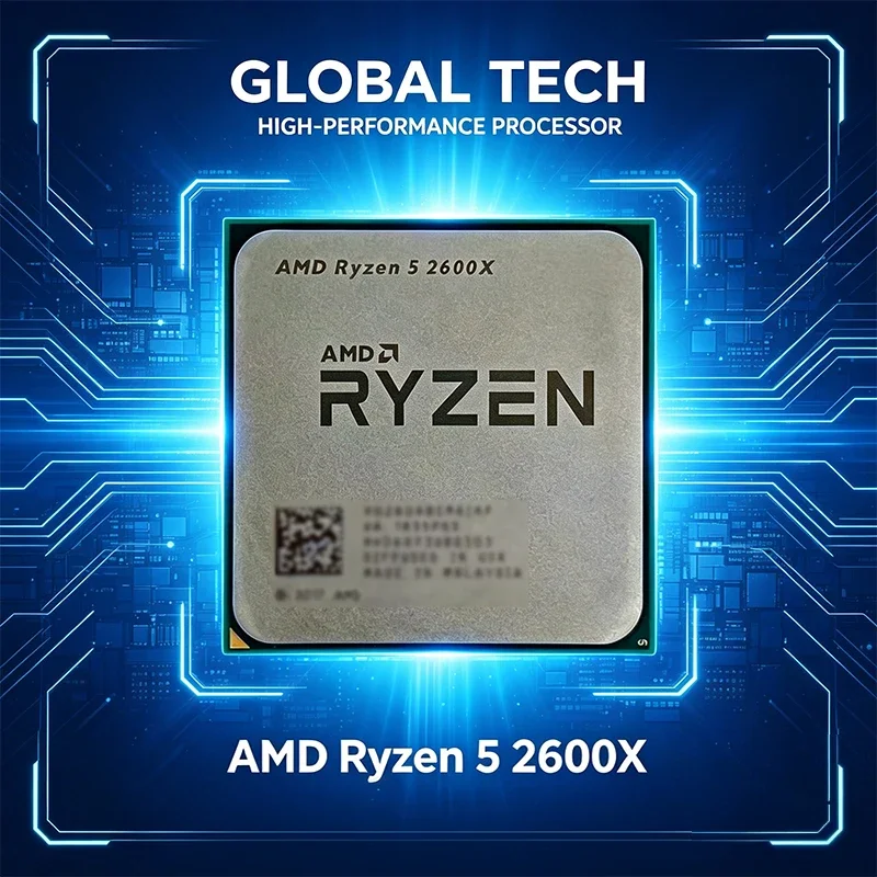 AMD Ryzen 5 R5 2600X CPU 6-Cor - Amd Cpu Ryzen 5 recension och pris