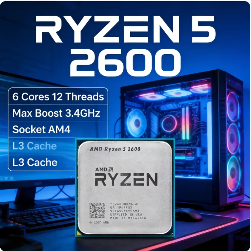 AMD Ryzen5 2600 R5 2600 Deskto - Amd Cpu Ryzen 5 recension och pris