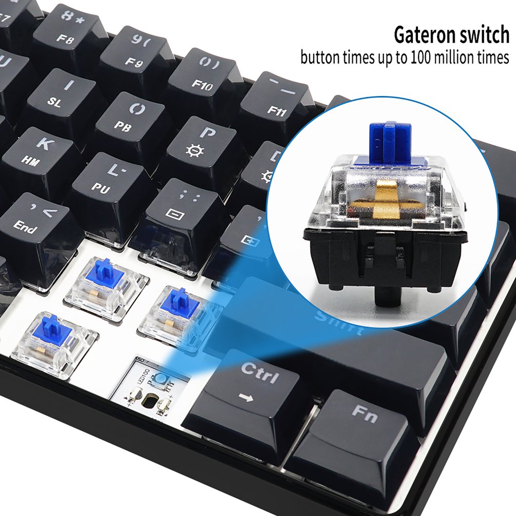 SKYLOONG GK61 Mini Portable 60 - Gaming Keyboard Mini Mechanical recension och pris