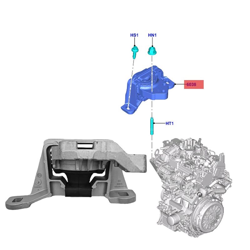 KV6Z-6038-A KV6Z6038C Engine M - Gasket Mount Kit recension och pris